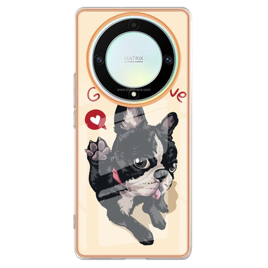 For Honor X9a / Magic5 Lite Electroplating Marble Dual-side IMD Phone Case(Lucky Dog) by buy2fix