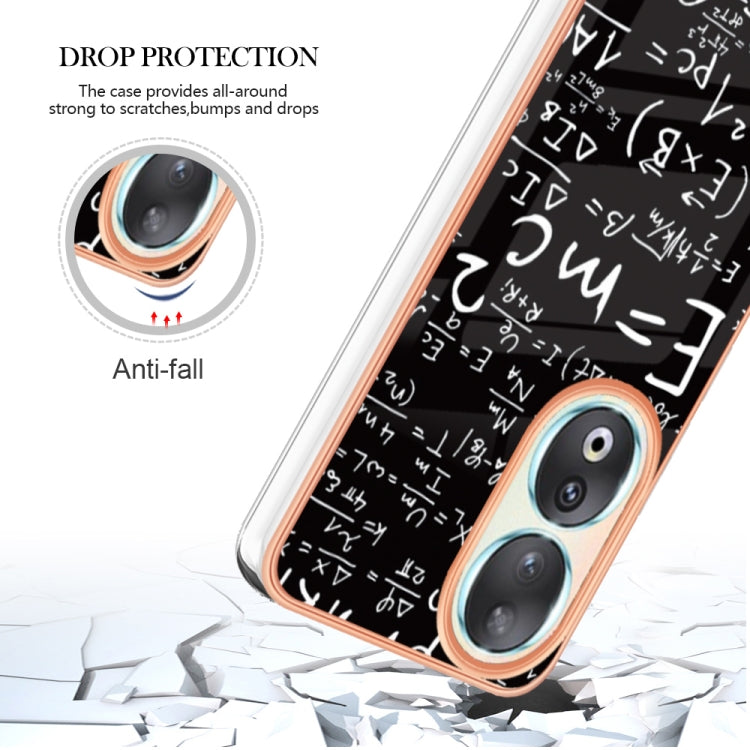 For Honor 90 5G Electroplating Marble Dual-side IMD Phone Case(Equation) - Honor Cases by buy2fix | Online Shopping UK | buy2fix