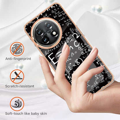 For OnePlus 11 Electroplating Marble Dual-side IMD Phone Case(Equation) by buy2fix