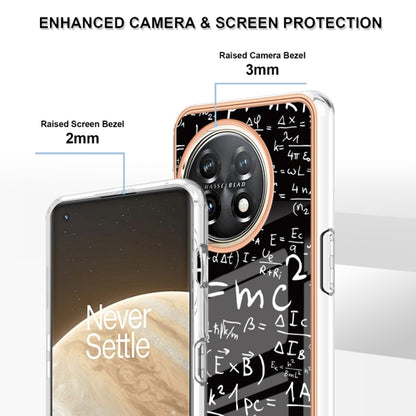 For OnePlus 11 Electroplating Marble Dual-side IMD Phone Case(Equation) by buy2fix