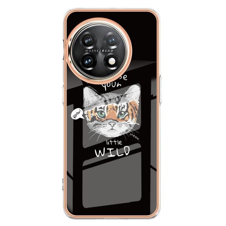 For OnePlus 11 Electroplating Marble Dual-side IMD Phone Case(Natural Growth) by buy2fix