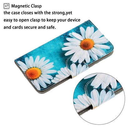 For iPhone 16 Pro Max 3D Colored Drawing Flip Leather Phone Case(Daisy) - iPhone 16 Pro Max Cases by buy2fix | Online Shopping UK | buy2fix