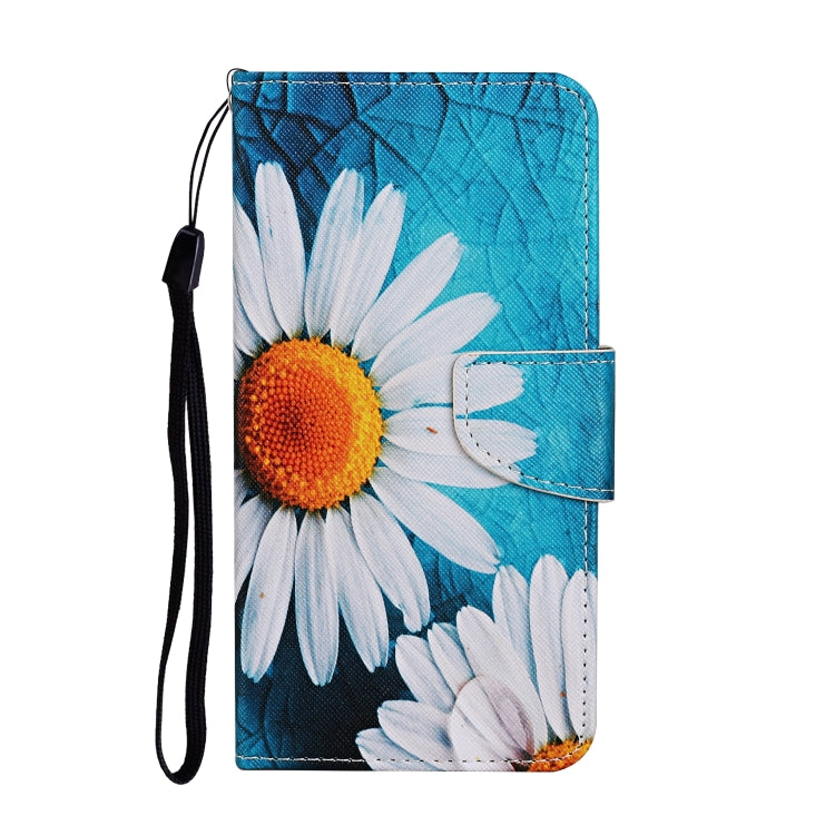 For iPhone 16 Pro 3D Colored Drawing Flip Leather Phone Case(Chrysanthemum) - iPhone 16 Pro Cases by buy2fix | Online Shopping UK | buy2fix