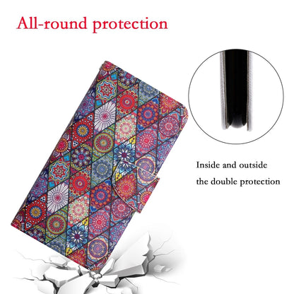 For iPhone 16 Pro 3D Colored Drawing Flip Leather Phone Case(Kaleidoscope) - iPhone 16 Pro Cases by buy2fix | Online Shopping UK | buy2fix