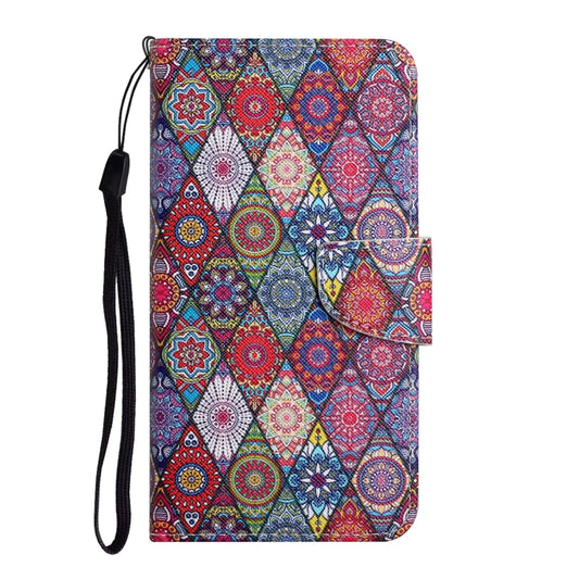 For iPhone 16 Plus 3D Colored Drawing Flip Leather Phone Case(Kaleidoscope) by buy2fix