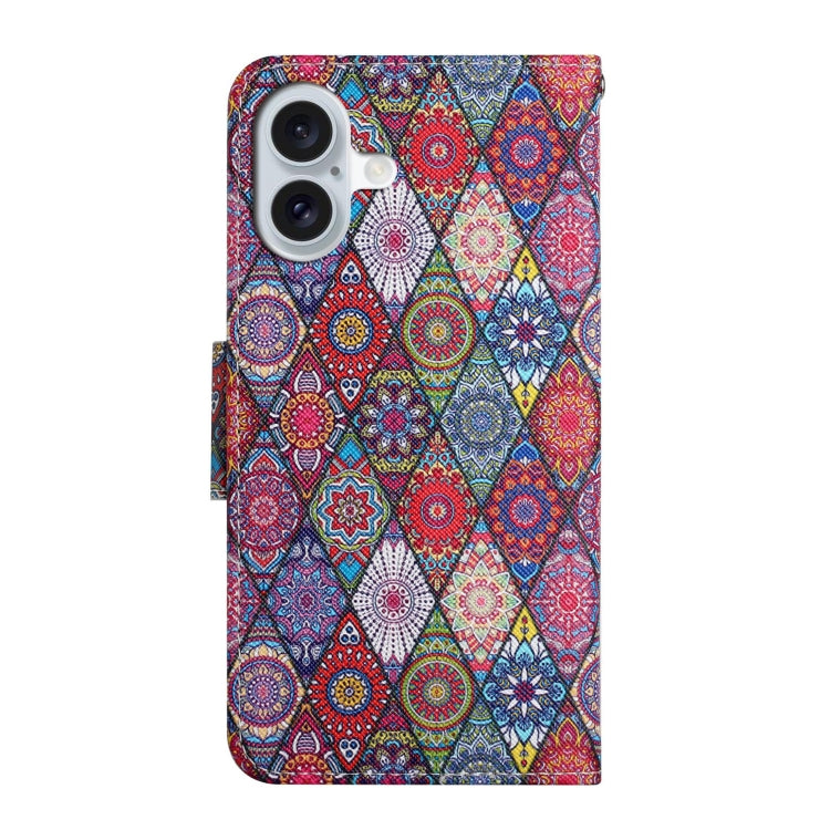 For iPhone 16 Plus 3D Colored Drawing Flip Leather Phone Case(Kaleidoscope) - iPhone 16 Plus Cases by buy2fix | Online Shopping UK | buy2fix