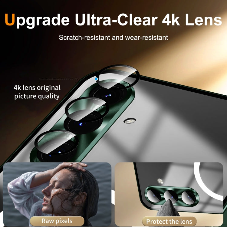 For Samsung Galaxy S24 FE 5G MagSafe Magnetic Frosted Metal Phone Case(Green) - Galaxy S24 FE 5G Cases by buy2fix | Online Shopping UK | buy2fix