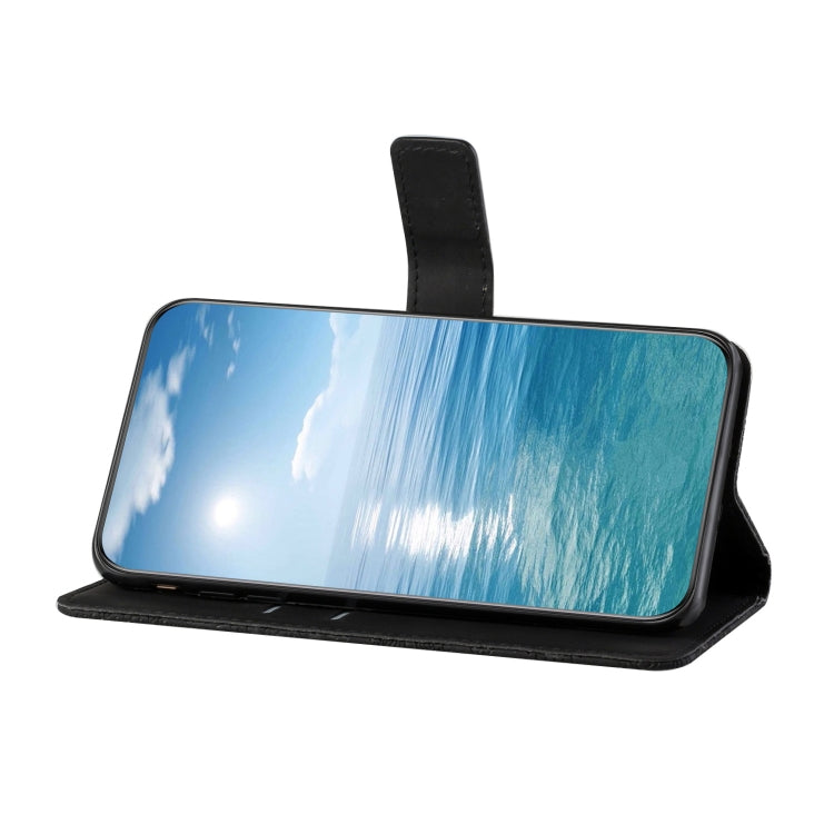 For iPhone 16 Plus Ethnic Style Embossed Pattern Leather Phone Case(Black) by buy2fix