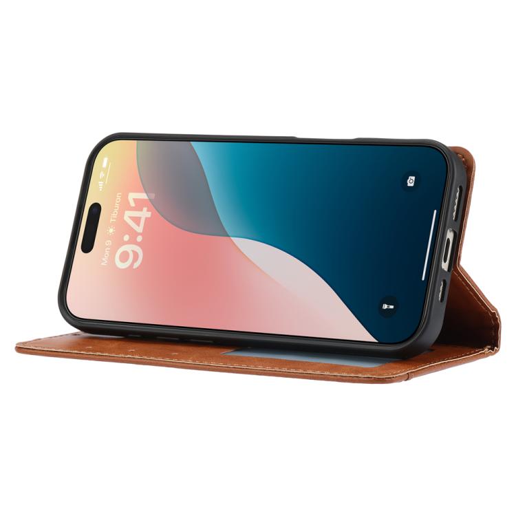 For iPhone Air Knead Skin Texture Flip Leather Phone Case(Black) - iPhone Air Cases by buy2fix | Online Shopping UK | buy2fix