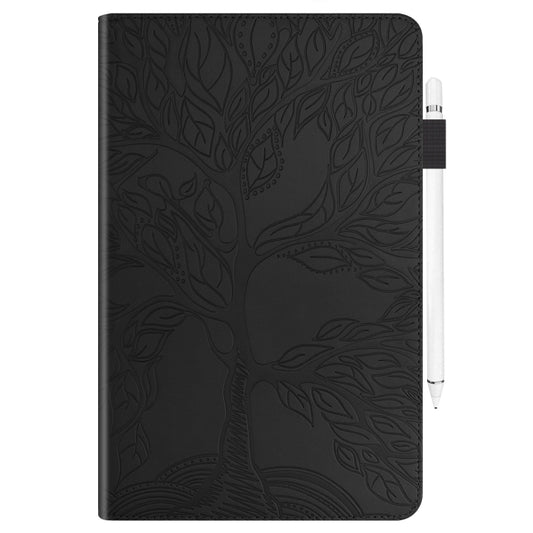 For Samsung Galaxy Tab S9 Ultra Life Tree Series Horizontal Flip Leather Tablet Case(Black) by buy2fix