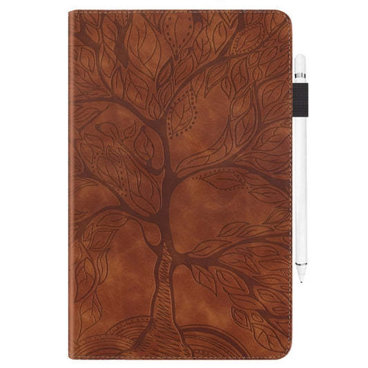 For Samsung Galaxy Tab S9 Ultra Life Tree Series Horizontal Flip Leather Tablet Case(Brown) by buy2fix