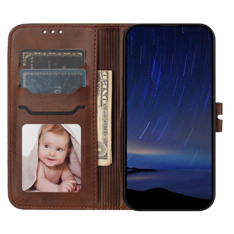 For iPhone Air Embossed Happy Cat Pattern Flip Leather Phone Case(Brown) - iPhone Air Cases by buy2fix | Online Shopping UK | buy2fix