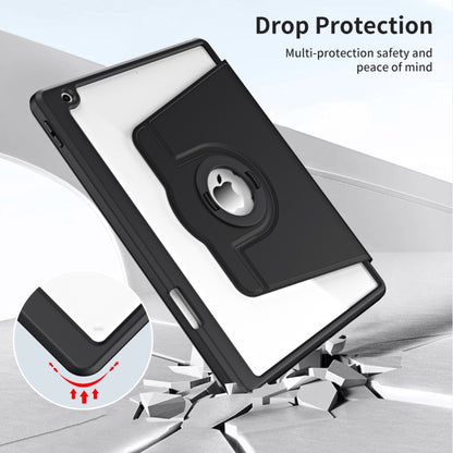 For iPad Pro 10.2 2021/2020/2019 Acrylic 360 Rotation Detachable Leather Tablet Case(Black) - iPad 10.2 Cases by buy2fix | Online Shopping UK | buy2fix