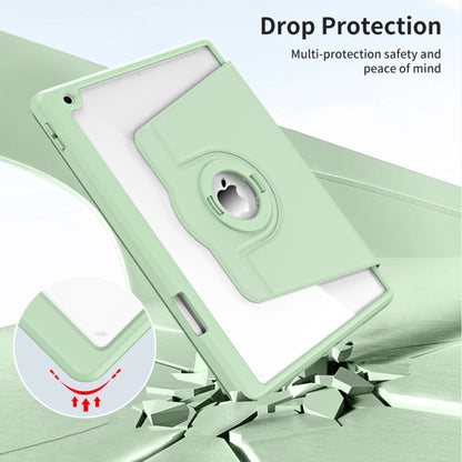 For iPad Pro 10.2 2021/2020/2019 Acrylic 360 Rotation Detachable Leather Tablet Case(Green) - iPad 10.2 Cases by buy2fix | Online Shopping UK | buy2fix