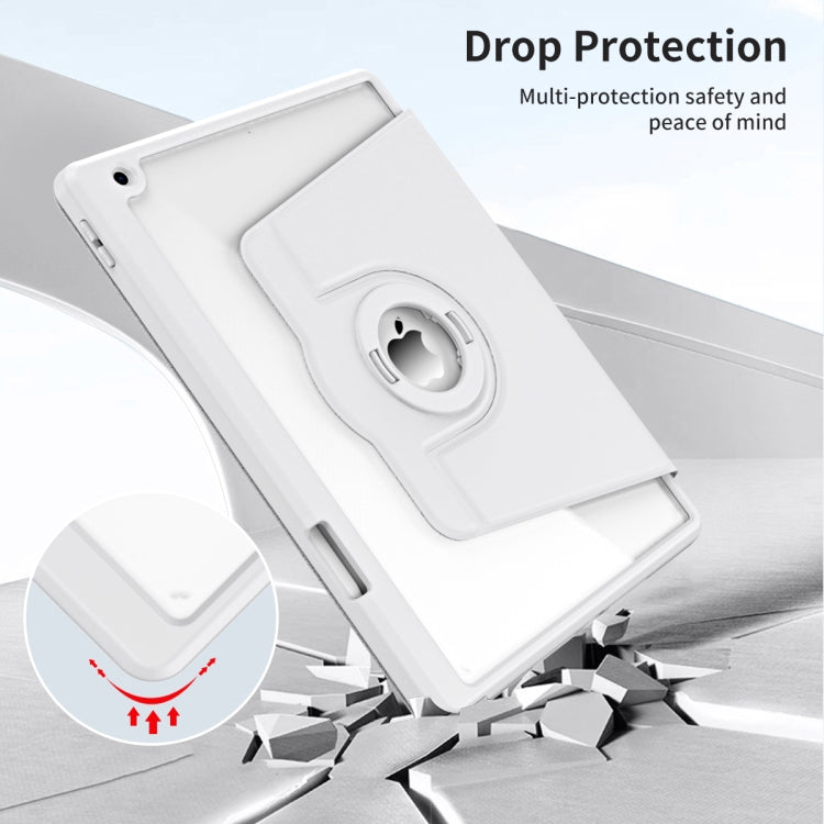 For iPad Pro 10.2 2021/2020/2019 Acrylic 360 Rotation Detachable Leather Tablet Case(Grey) - iPad 10.2 Cases by buy2fix | Online Shopping UK | buy2fix