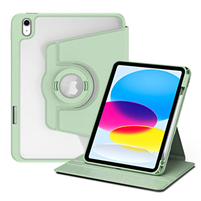 For iPad 2025 / 2022 Acrylic 360 Rotation Detachable Leather Tablet Case(Green) - iPad 2025 / 2022 Cases by buy2fix | Online Shopping UK | buy2fix