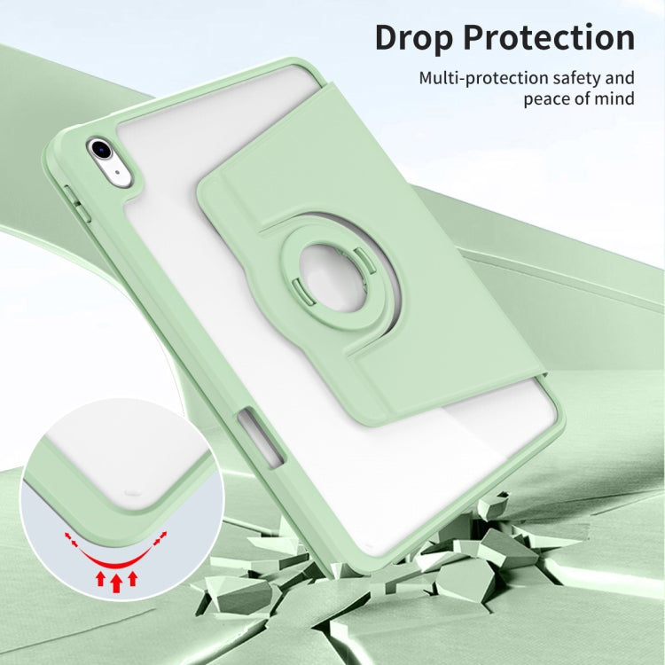 For iPad 2025 / 2022 Acrylic 360 Rotation Detachable Leather Tablet Case(Green) - iPad 2025 / 2022 Cases by buy2fix | Online Shopping UK | buy2fix