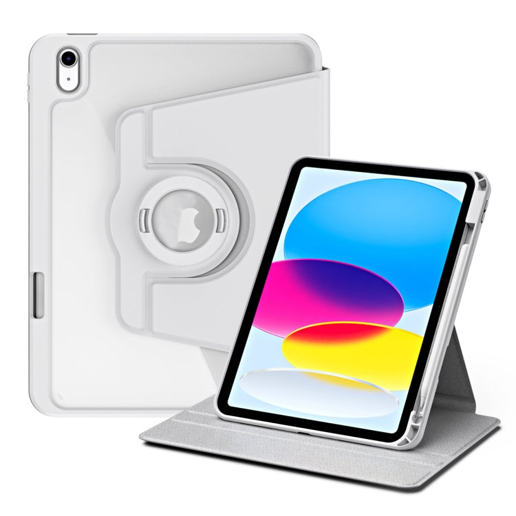 For iPad 2025 / 2022 Acrylic 360 Rotation Detachable Leather Tablet Case(Grey) - iPad 2025 / 2022 Cases by buy2fix | Online Shopping UK | buy2fix