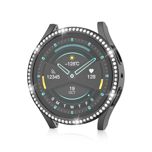 For Samsung Galaxy Watch 6 40mm Diamond Hollow PC Watch Protective Case(Black) by buy2fix