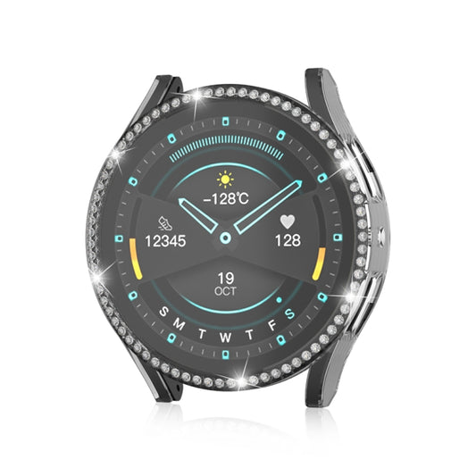 For Samsung Galaxy Watch 6 44mm Diamond Hollow PC Watch Protective Case(Transparent) by buy2fix