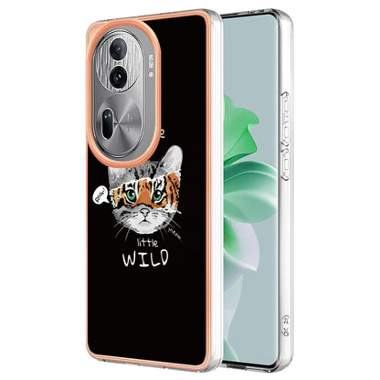 For OPPO Reno11 Pro 5G Global Electroplating Marble Dual-side IMD Phone Case(Natural Growth) - Reno11 Pro Cases by buy2fix | Online Shopping UK | buy2fix