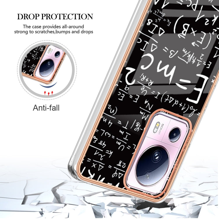 For Xiaomi 13 Lite 5G Electroplating Marble Dual-side IMD Phone Case(Equation) - 13 Lite Cases by buy2fix | Online Shopping UK | buy2fix