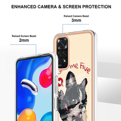 For Xiaomi Redmi Note 11s / Note 11 4G Electroplating Marble Dual-side IMD Phone Case(Lucky Dog) by buy2fix