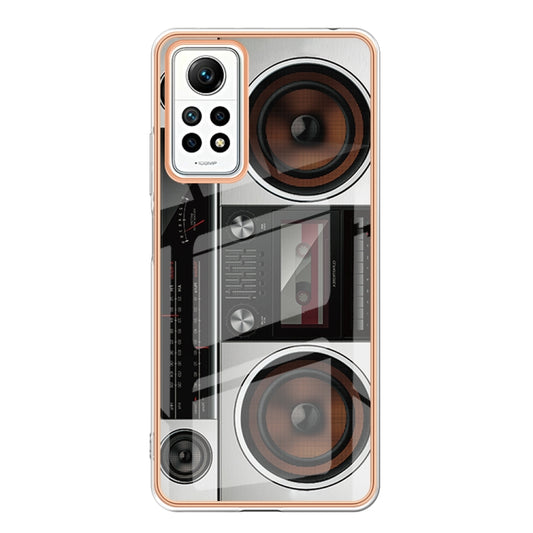 For Xiaomi Redmi Note 12 Pro 4G Global Electroplating Marble Dual-side IMD Phone Case(Retro Radio) by buy2fix
