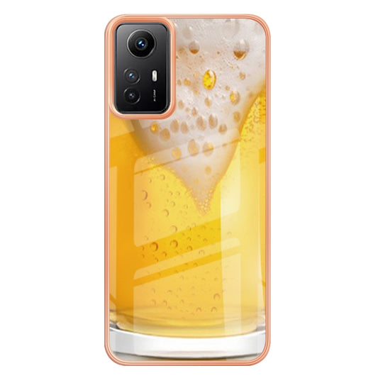 Xiaomi Redmi Note 12S 4G Electroplating Marble Dual-side IMD Phone Case(Draft Beer) by buy2fix