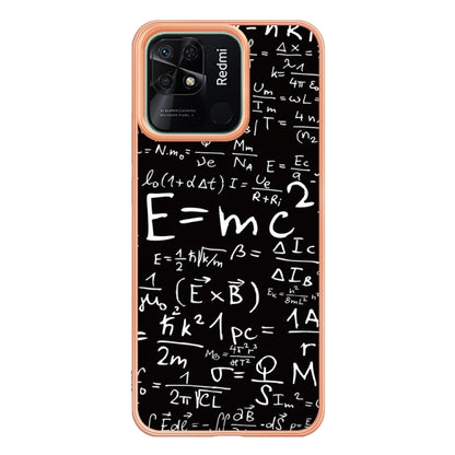 For Xiaomi Redmi 10C Electroplating Marble Dual-side IMD Phone Case(Equation) by buy2fix