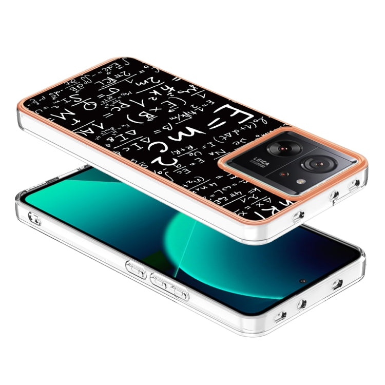 For Xiaomi 13T/13T Pro Electroplating Marble Dual-side IMD Phone Case(Equation) - Xiaomi Cases by buy2fix | Online Shopping UK | buy2fix