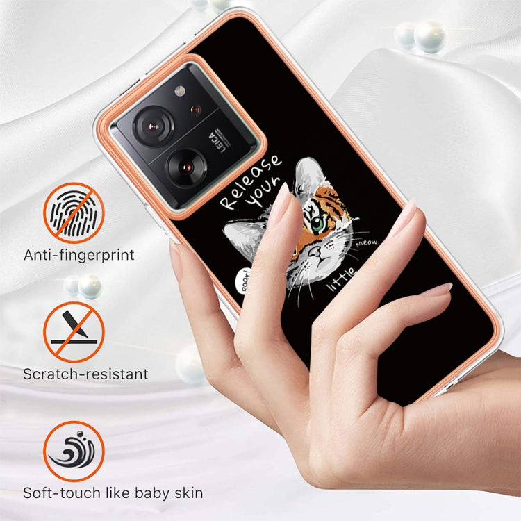 For Xiaomi 13T/13T Pro Electroplating Marble Dual-side IMD Phone Case(Natural Growth) - Xiaomi Cases by buy2fix | Online Shopping UK | buy2fix