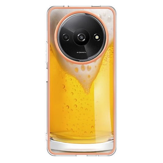 For Xiaomi Redmi A3 Electroplating Marble Dual-side IMD Phone Case(Draft Beer) by buy2fix