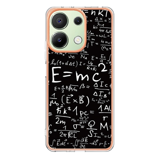 For Xiaomi Redmi Note 13 4G Global Electroplating Marble Dual-side IMD Phone Case(Equation) by buy2fix