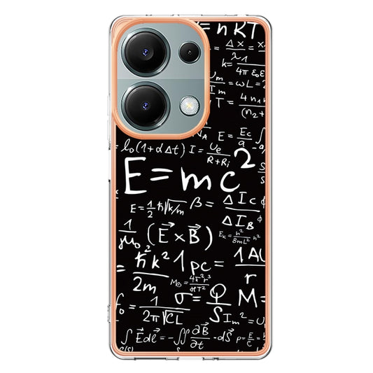 For Xiaomi Redmi Note 13 Pro 4G/Poco M6 Pro 4G Electroplating Marble Dual-side IMD Phone Case(Equation) by buy2fix