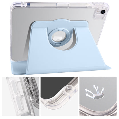 For iPad Pro 11 2022 / Air 10.9 2022 Clear Acrylic 360 Rotation Detachable Leather Tablet Case(Ice Blue) - iPad Pro 11 (2022/2021) Cases by buy2fix | Online Shopping UK | buy2fix