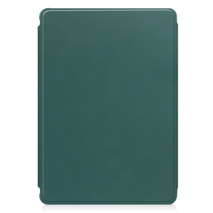 For Samsung Galaxy Tab A9+ 360 Rotation Transparent Smart Leather Case with Keyboard(Dark Green) - Galaxy Tab A9+ by buy2fix | Online Shopping UK | buy2fix