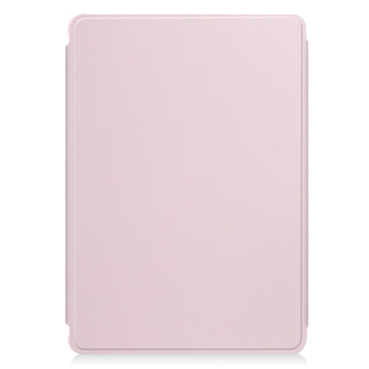 For Samsung Galaxy Tab A9+ 360 Rotation Transparent Smart Leather Case with Keyboard(Pink) - Galaxy Tab A9+ by buy2fix | Online Shopping UK | buy2fix