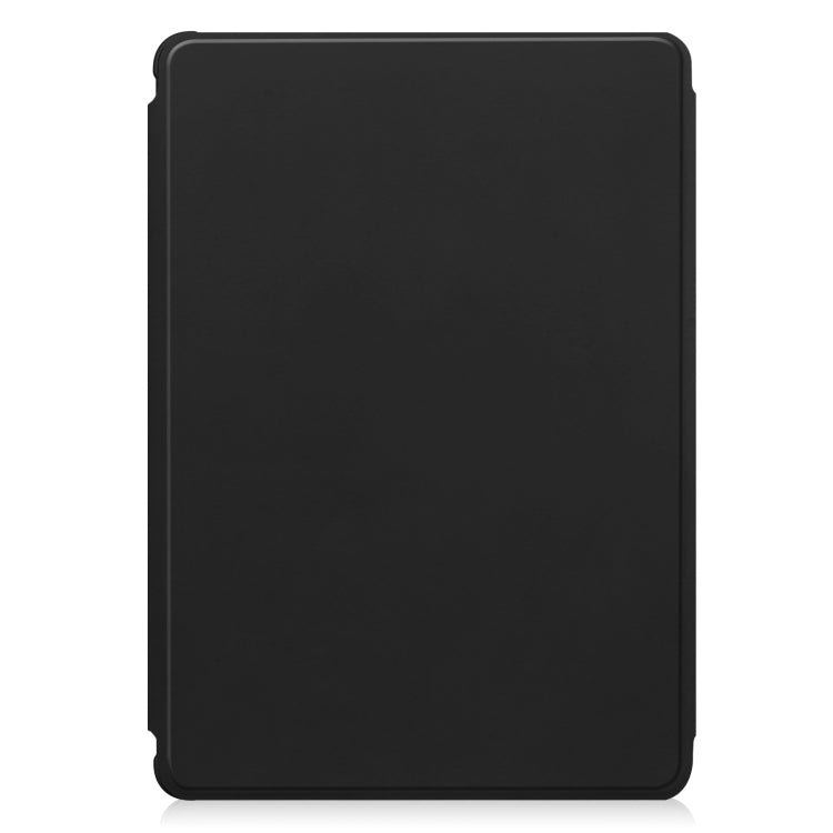 For Samsung Galaxy Tab S9+ 360 Rotation Transparent Smart Leather Case(Black) - Galaxy Tab S9+ Cases by buy2fix | Online Shopping UK | buy2fix