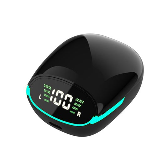 TG06 HIFI Level Intelligent Digital Display V5.1 Bluetooth Earphones(Black) by buy2fix