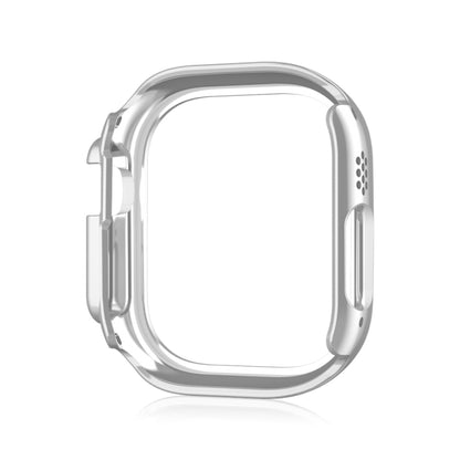 For Apple Watch Ultra 2 / Ultra 49mm Double Row Diamond Hollow PC Watch Case(Silver) by buy2fix