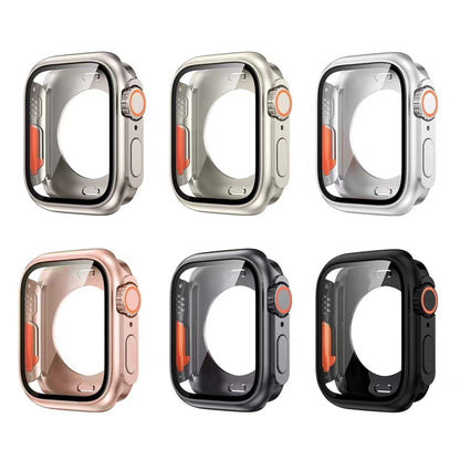 For Apple Watch Series 6 / 5 / 4 / SE 40mm Change to Ultra 49mm All-Inclusive Film Hybrid PC Watch Case(Original Black) by buy2fix