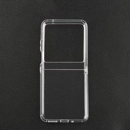 For Motorola Razr 40 Ultra Transparent TPU Hinge Shockproof Protective Phone Case - Motorola Cases by buy2fix | Online Shopping UK | buy2fix