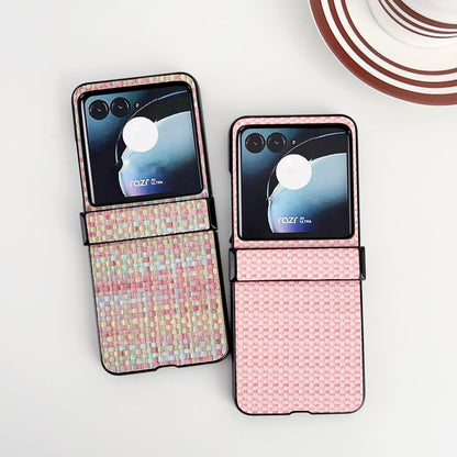For Motorola Razr 40 Ultra Fantasy Weave Pattern Three-piece Set Protective Phone Case(Colors) by buy2fix