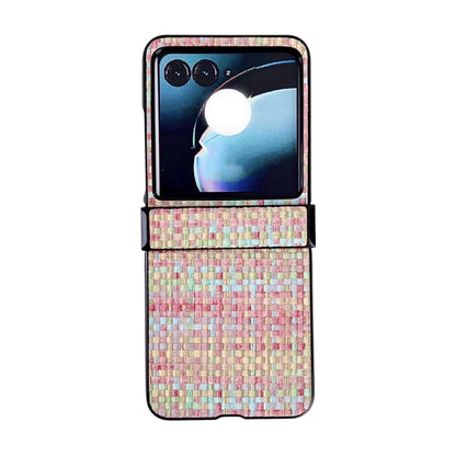 For Motorola Razr 50 Fantasy Weave Pattern Three-piece Set Protective Phone Case(Colors) by buy2fix