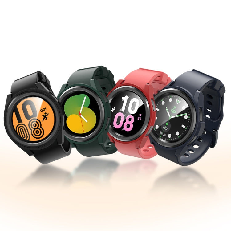 For Samsung Galaxy Watch 6 Classic 43mm Half-inclusive PC Watch Protective Case(Transparent) - Watch Cases by buy2fix | Online Shopping UK | buy2fix