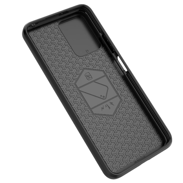 For Xiaomi Redmi Note 12S 4G Global Sliding Camshield TPU + PC Shockproof Phone Case with Holder(Black) - Xiaomi Cases by buy2fix | Online Shopping UK | buy2fix