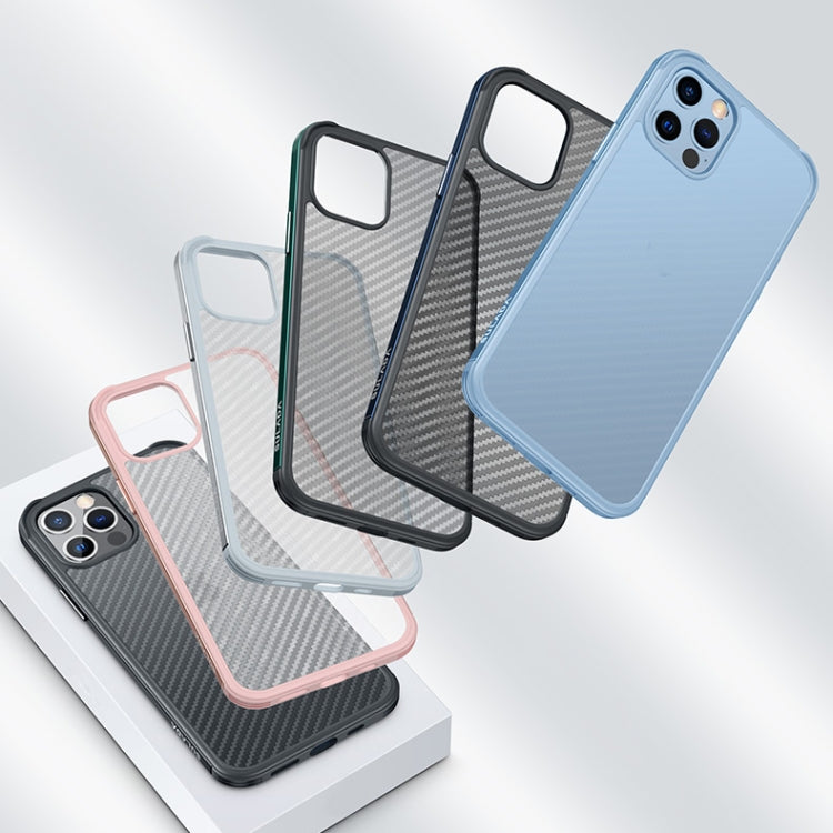 For iPhone 13 mini SULADA Luxury 3D Carbon Fiber Textured Metal + TPU Frame Phone Case(Rose Gold) - iPhone 13 mini Cases by SULADA | Online Shopping UK | buy2fix