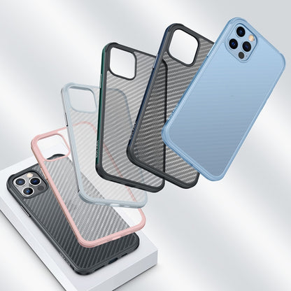 For iPhone 13 mini SULADA Luxury 3D Carbon Fiber Textured Metal + TPU Frame Phone Case(Rose Gold) - iPhone 13 mini Cases by SULADA | Online Shopping UK | buy2fix