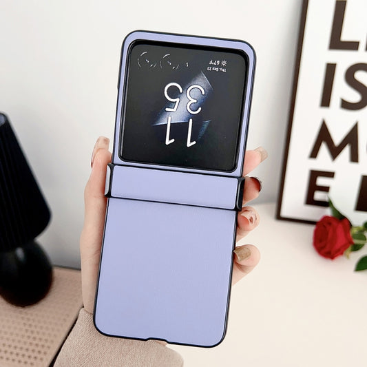 For Motorola Razr 40 Ultra Solid Color Leather Texture Three-stage Phone Case(Blue) by buy2fix